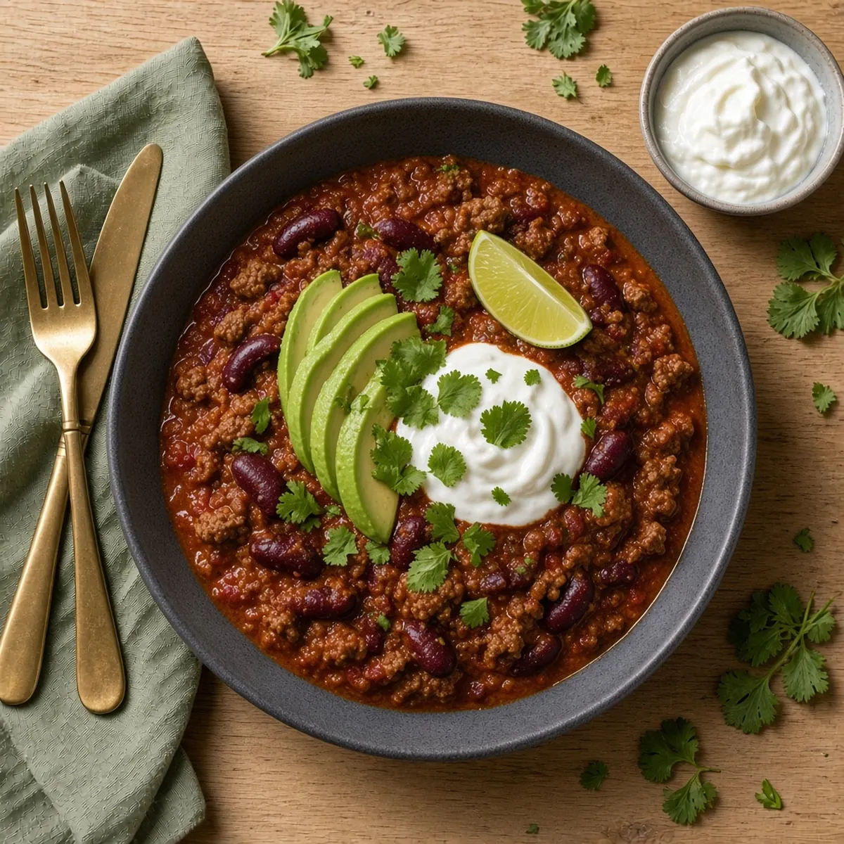 Beef and bean chilli bowls