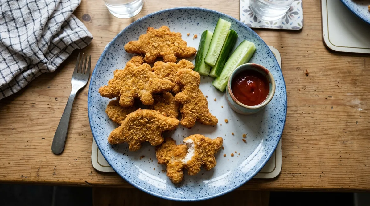 Dino chicken nuggets