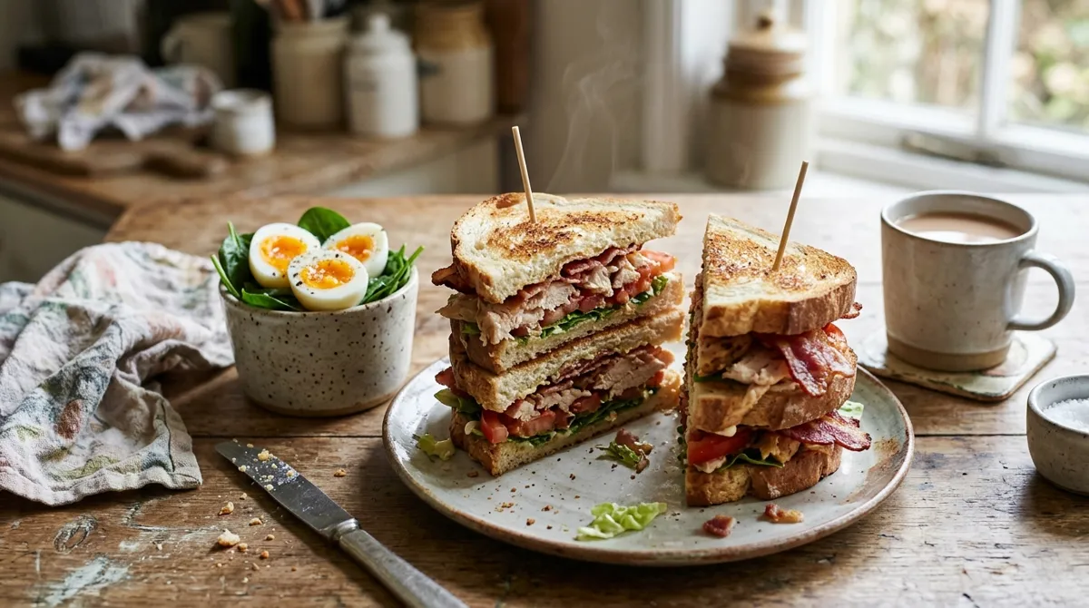 Chicken club triple-decker